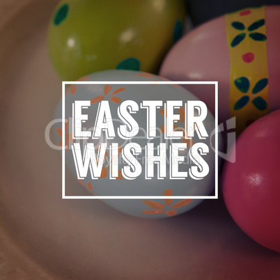 Composite image of easter greeting