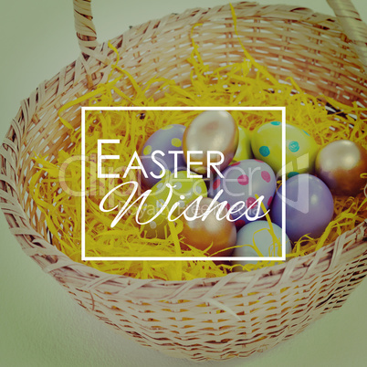 Composite image of easter greeting