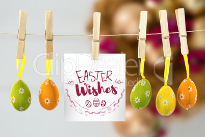 Composite image of easter greeting