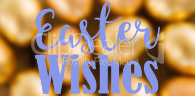 Composite image of easter greeting