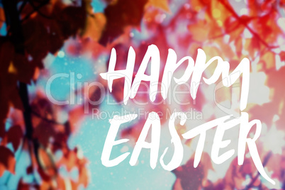 Composite image of easter greeting