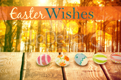 Composite image of easter greeting