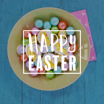 Composite image of easter greeting