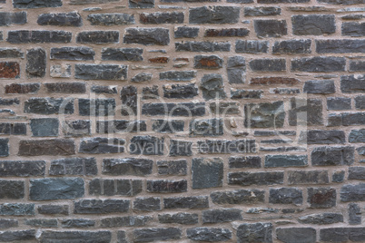 Mauerstruktur einer alten Bruchsteinmauer