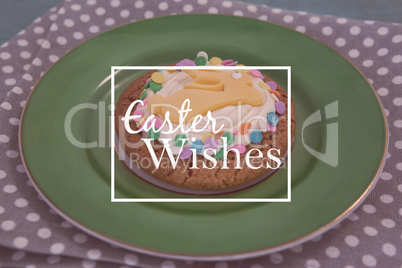 Composite image of easter greeting