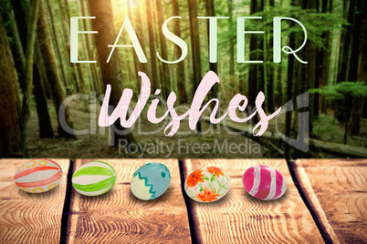 Composite image of easter greeting