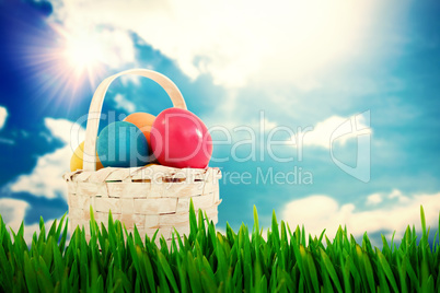 Composite image of grass growing outdoors