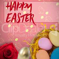 Composite image of easter greeting