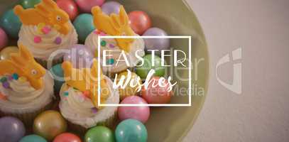 Composite image of easter greeting