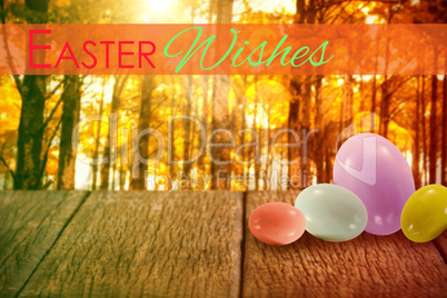 Composite image of easter greeting