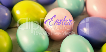 Composite image of easter greeting