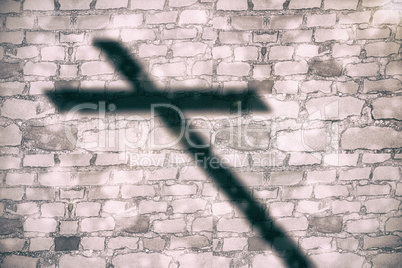 Composite image of close up of 3d wooden cross