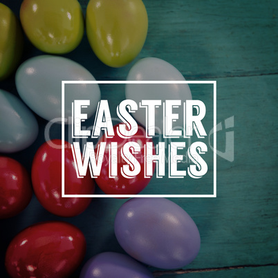 Composite image of easter greeting