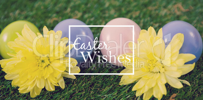 Composite image of easter greeting