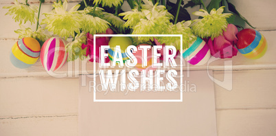 Composite image of easter greeting