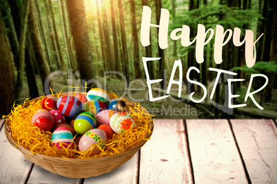 Composite image of easter greeting