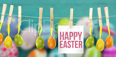 Composite image of easter greeting