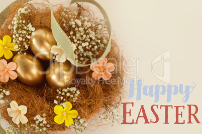 Composite image of easter greeting