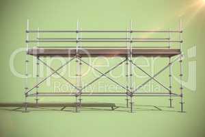 Composite image of digital composite image of scaffoldings
