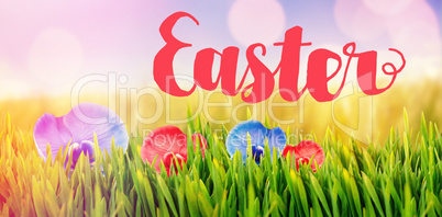 Composite image of easter greeting