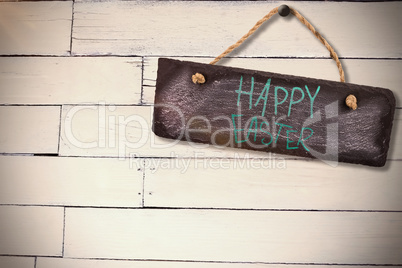 Composite image of easter greeting