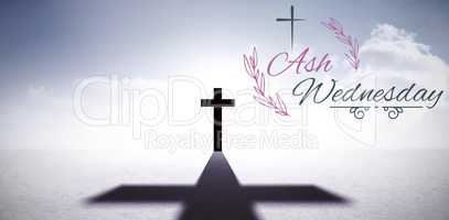 Composite image of easter message