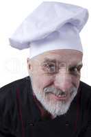 Bearded senior man cook