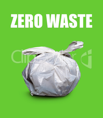 Zero waste, Rubbish bin made of plastic.