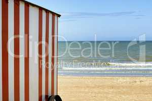 Beach cabins at the Northsea