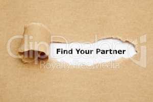 Find Your Partner Behind Torn Paper