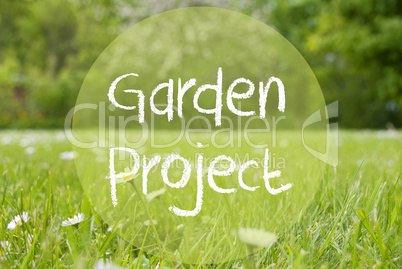 Gras Meadow, Daisy Flowers, Text Garden Project
