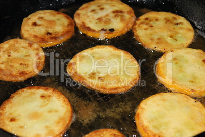 zucchini roast in a frying pan