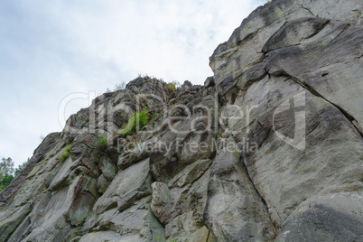 The Externsteine, striking sandstone rock formation in the Teuto