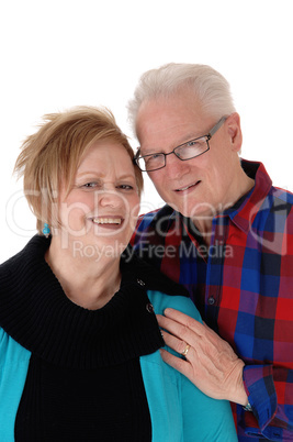 Portrait of lovely senior couple.