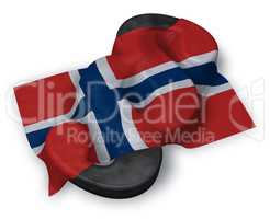 paragraph symbol und norwegische flagge - 3d illustration