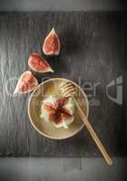 Fresh fig on the plate