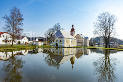 Village idyllic in the Czech Republic