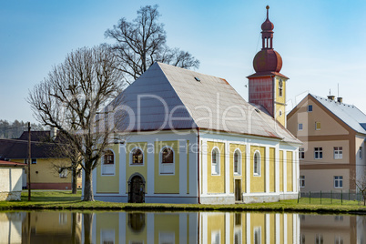 Village idyllic in the Czech Republic