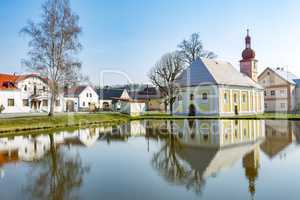 Village idyllic in the Czech Republic