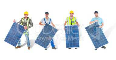 solar panel workers