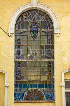 Beautiful window in Mariánské Lázne in Czech Republic