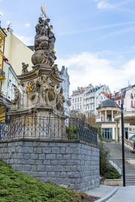 Trinity monument in Karlovy Vary