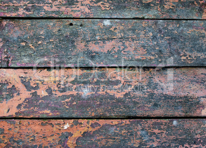 Weathered wooden planks
