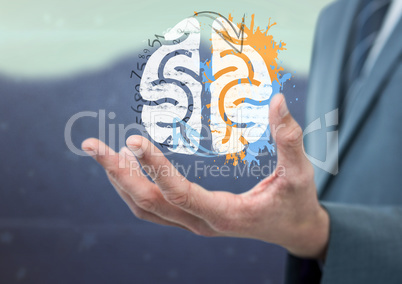 phichology of brain on the hand