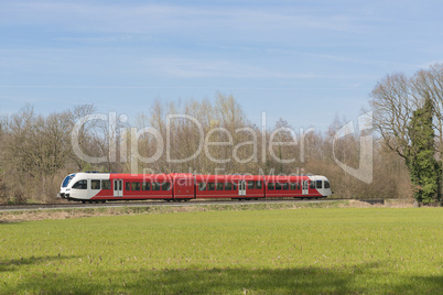 Train in the Achterhoek in the Netherlands.