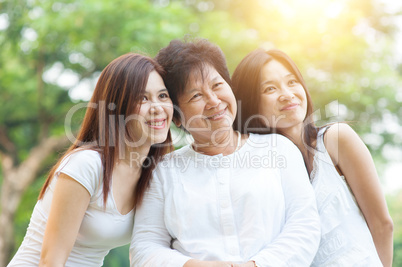 Mother and daughter portrait