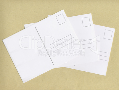blank post cards with copy space