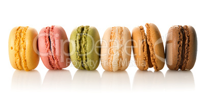 Row of macarons