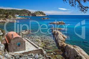 Detail of the Spanish coast at summer (Catalonia,Costa Brava)