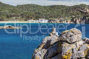 Detail of the Spanish coast at summer (Catalonia,Costa Brava)